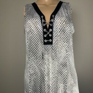 MICHAEL KORS Silver Snake Maxi Dress ( Long )